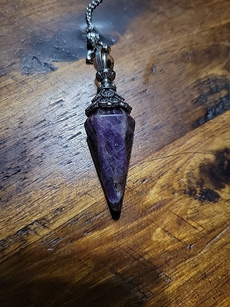 Amethyst Pendulum Crystal Stone, Pendulum Divination Tools