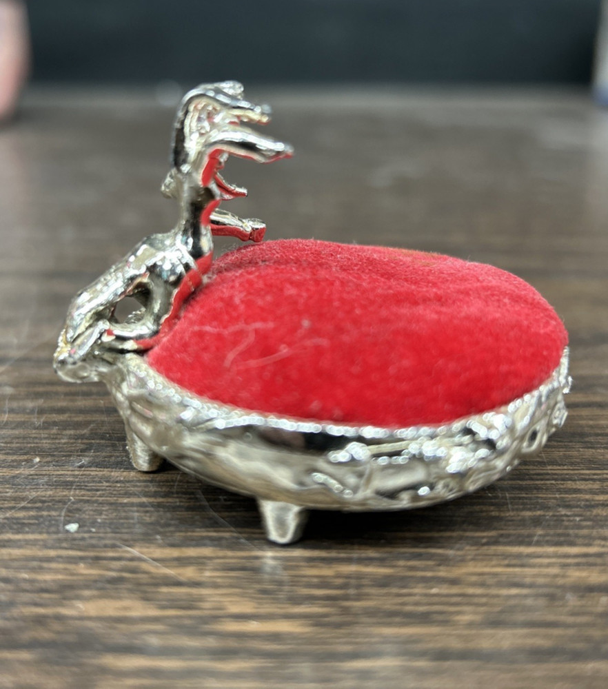 Cherub Pin Cushion Red Velvet