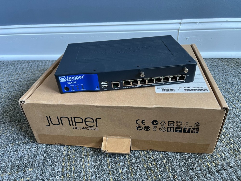 Juniper SRX210HE-POE Secure Services Gateway PoE Router