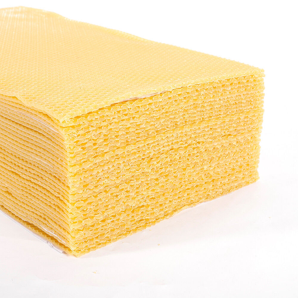 30 Honeycomb Sheets Bee Wax Foundation Beehive Frames for Beekeeping Brood Box