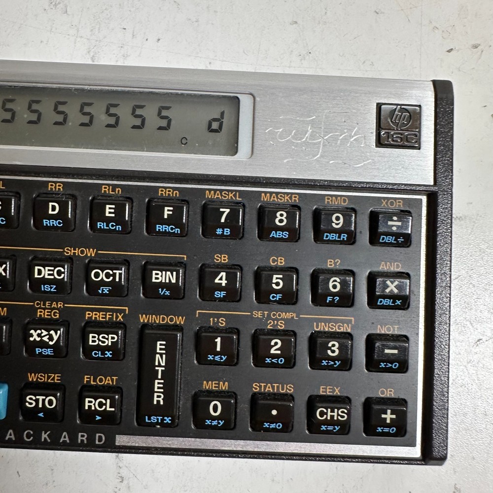 Vintage Hewlett-Packard 16C Computer Programmable Scientific Pocket Calculator