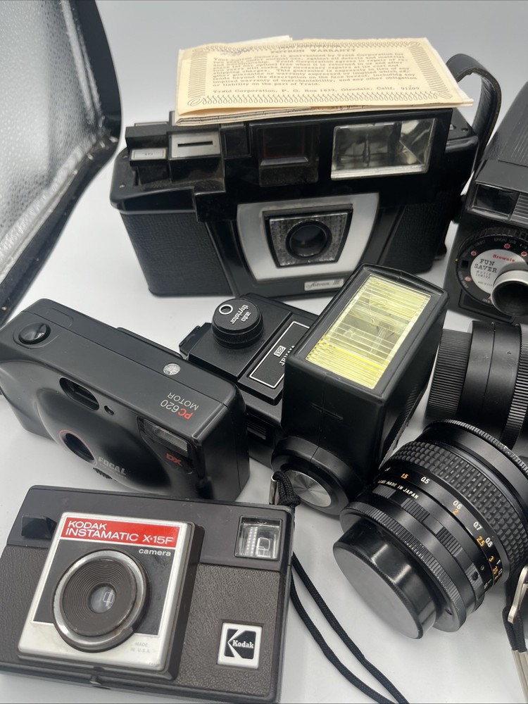 Camera & Lens Lot Untested Vintage AS IS