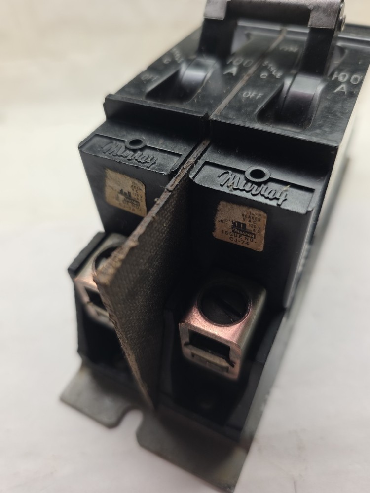Murray Arrow Hart 100 Amp. Main Breaker Type Fuse Box Panel 1940s