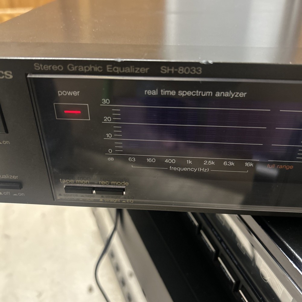 Technics SH-8033 Real Time Spectrum Graphic Stereo Equalizer used