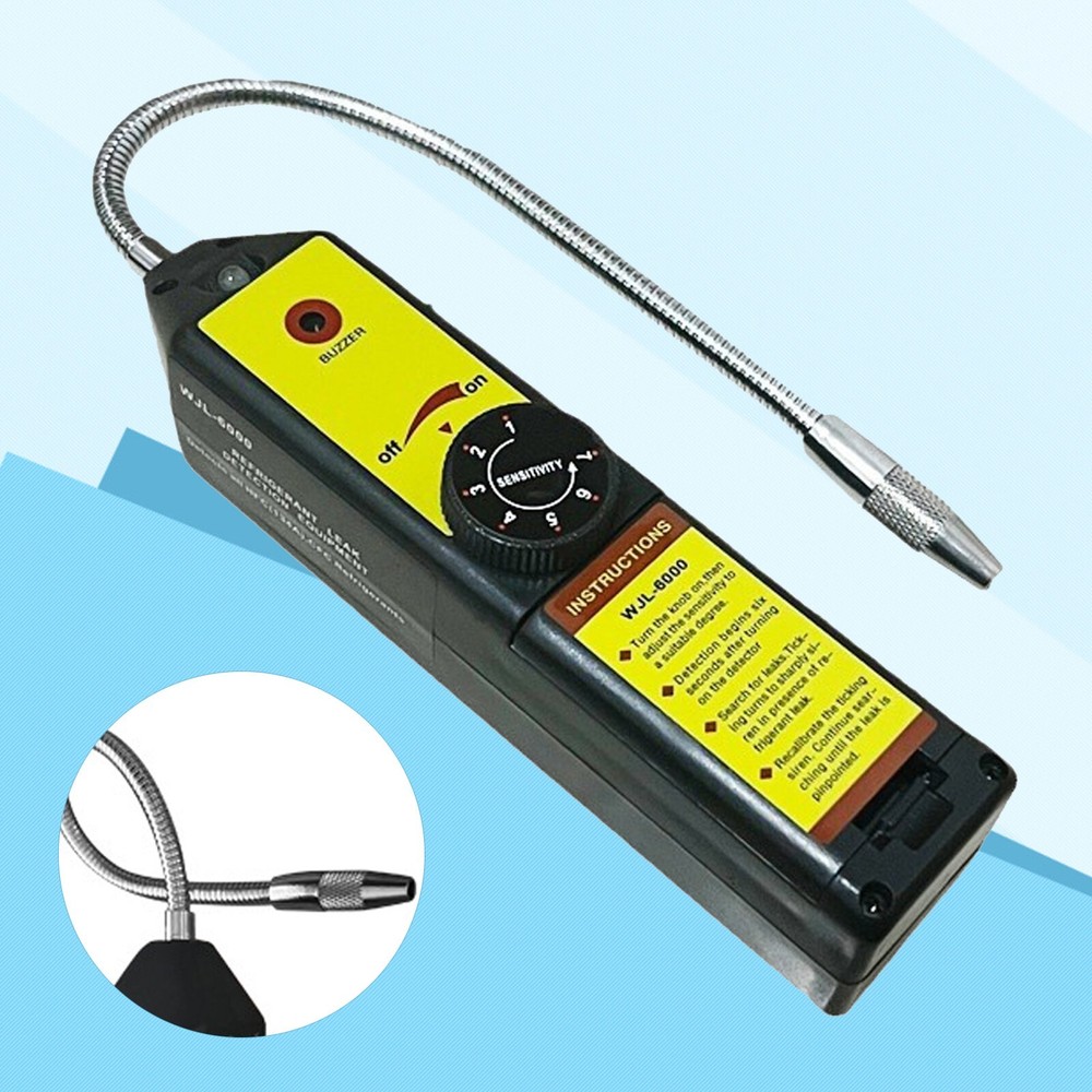 6000UV Updated Refrigerant Halogen Leak Detector HVAC Freon Tester