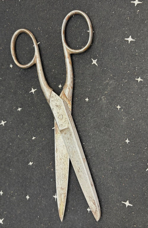 Antique Steel Scissors 7" unbranded