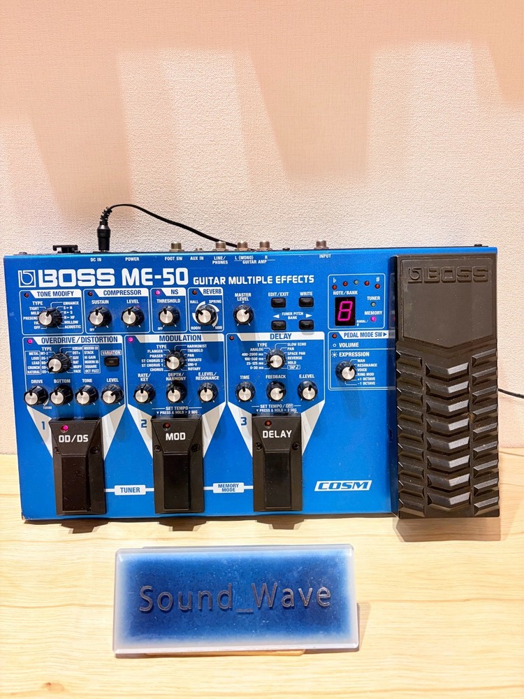 BOSS ME-50 Guitar Multi-Effects Pedal Processor Distortion Modulation Delay Test