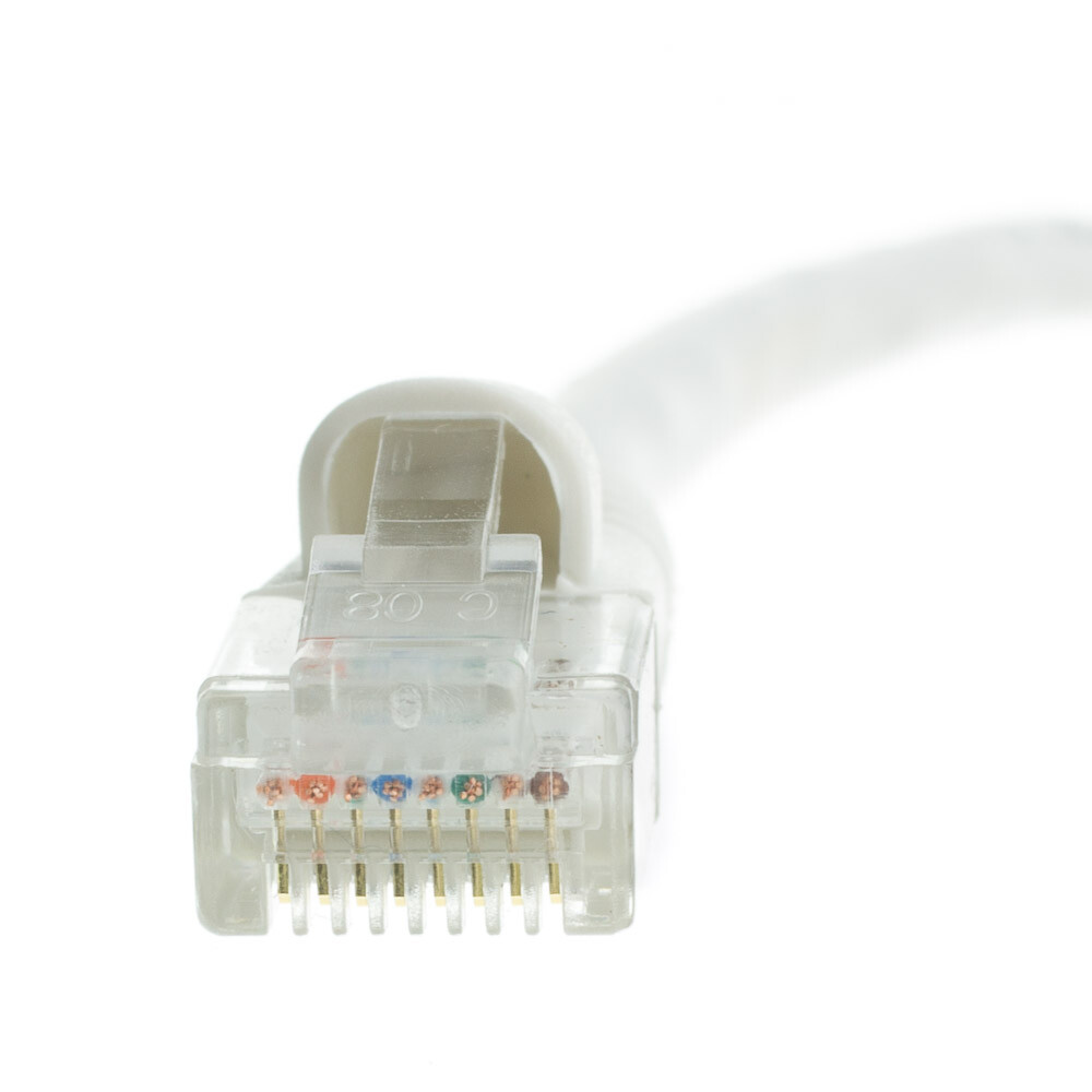 Snagless 4 Foot Cat5e White Network Ethernet Patch Cable