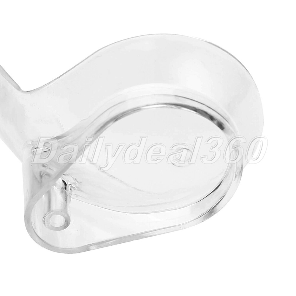 1Pc Practical Clear Plastic Spoon Shape Smoking Pipe Holder Stand 30*45*65mm