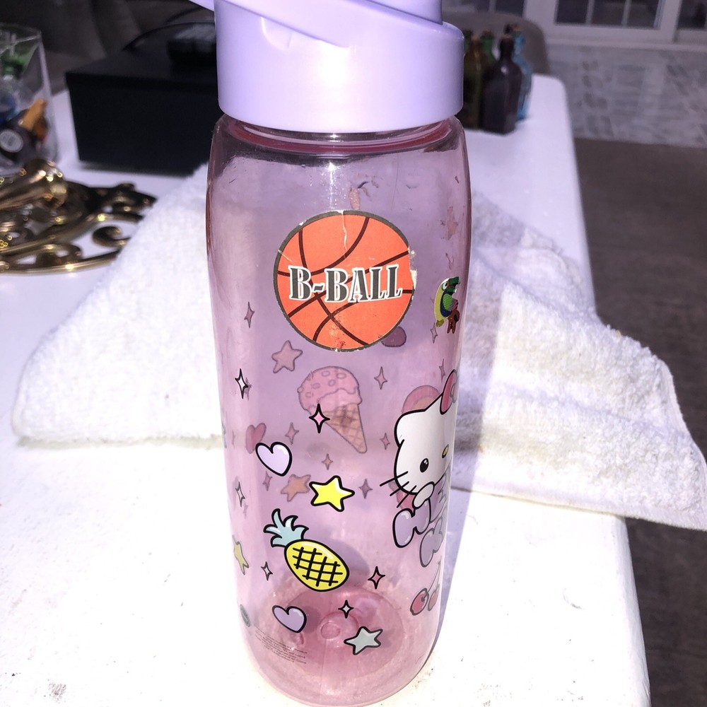 Hello Kitty Pastel Snacks Water Bottle