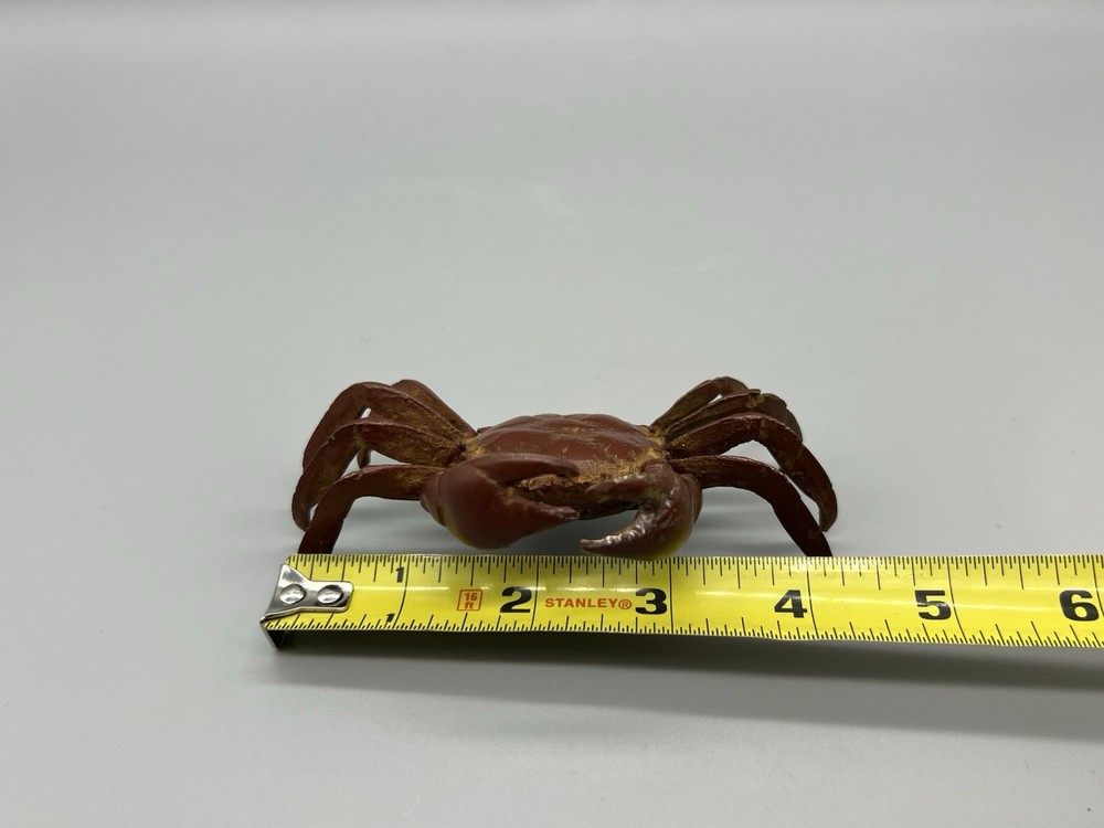 Brown Painted Iron 4” Wide Crab