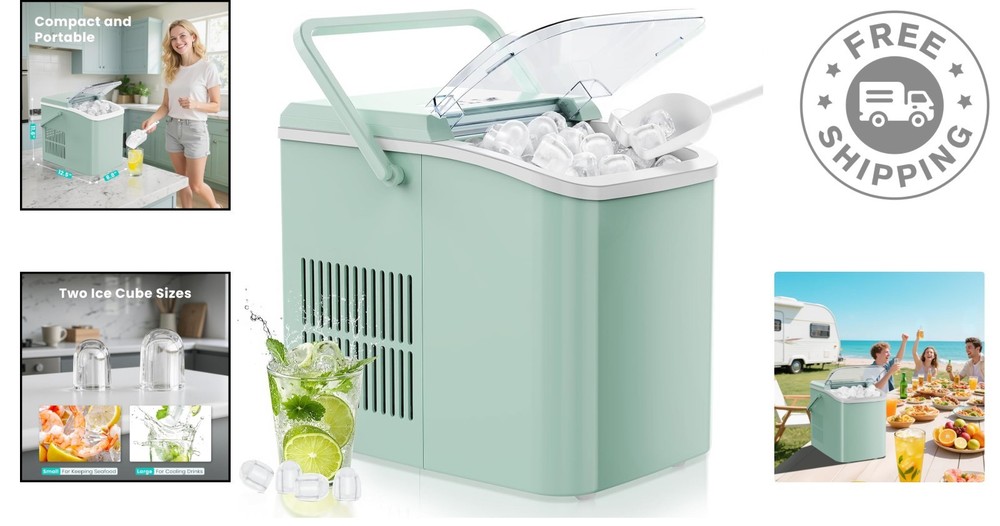 Portable Ice Maker Machine - Efficient 1.5L Capacity, Quiet Operation Below 40dB
