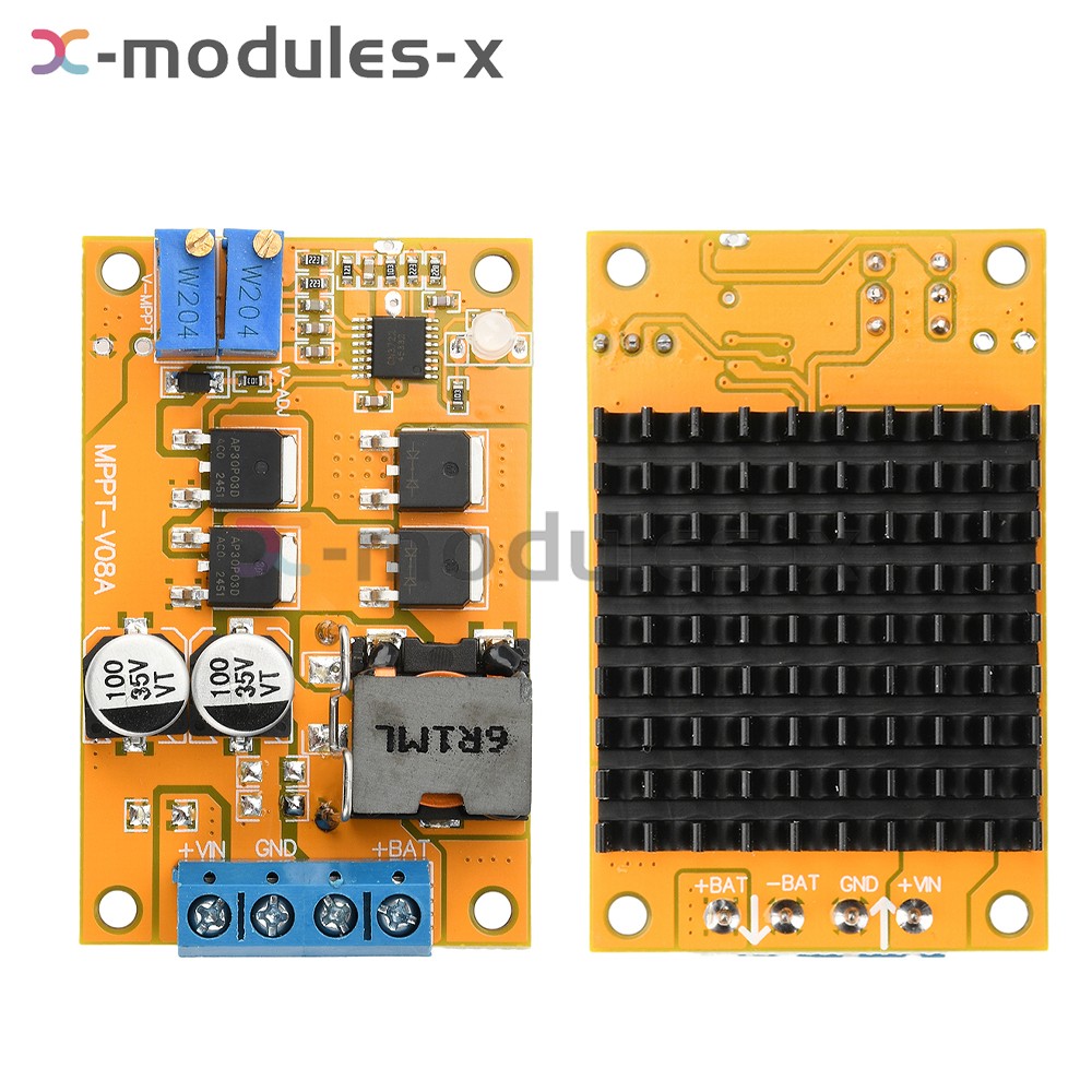 100W 5A MPPT Solar Panel Regulator Controller Battery Charging Switch DC 8-28V