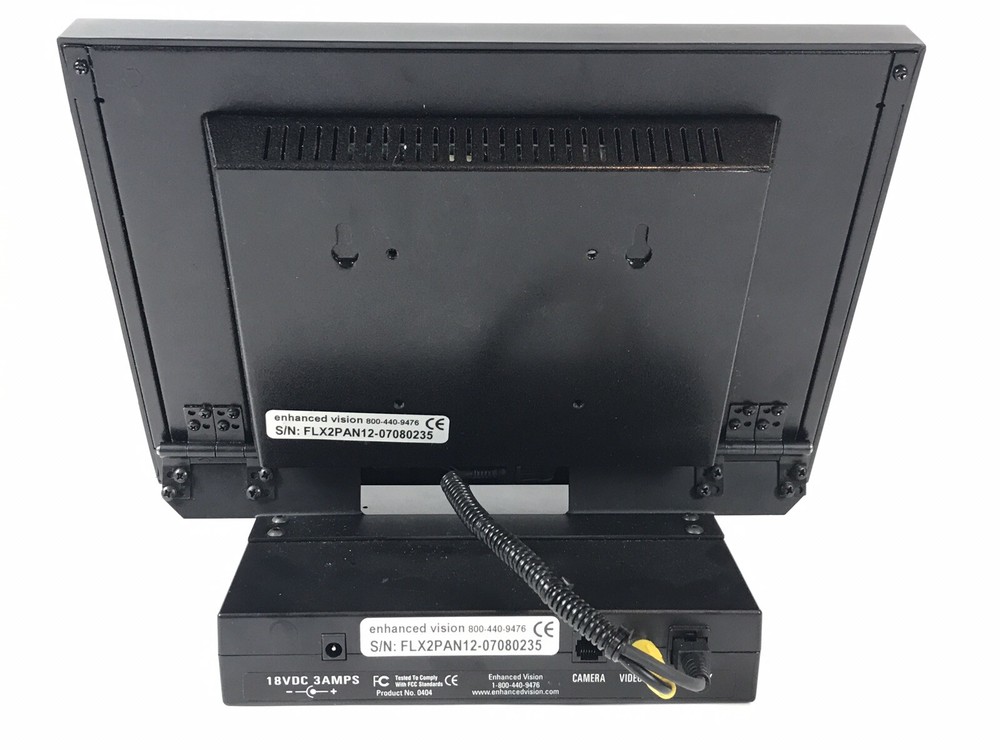 Enhanced Vision Flipper Panel Portable Electronic Low Vision CCTV w/ Case Works