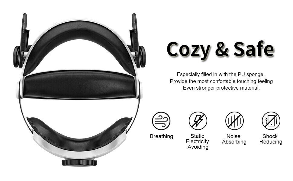 For Meta Oculus Quest 2 Elite Strap Replacement Enhanced Headban VR Accessories