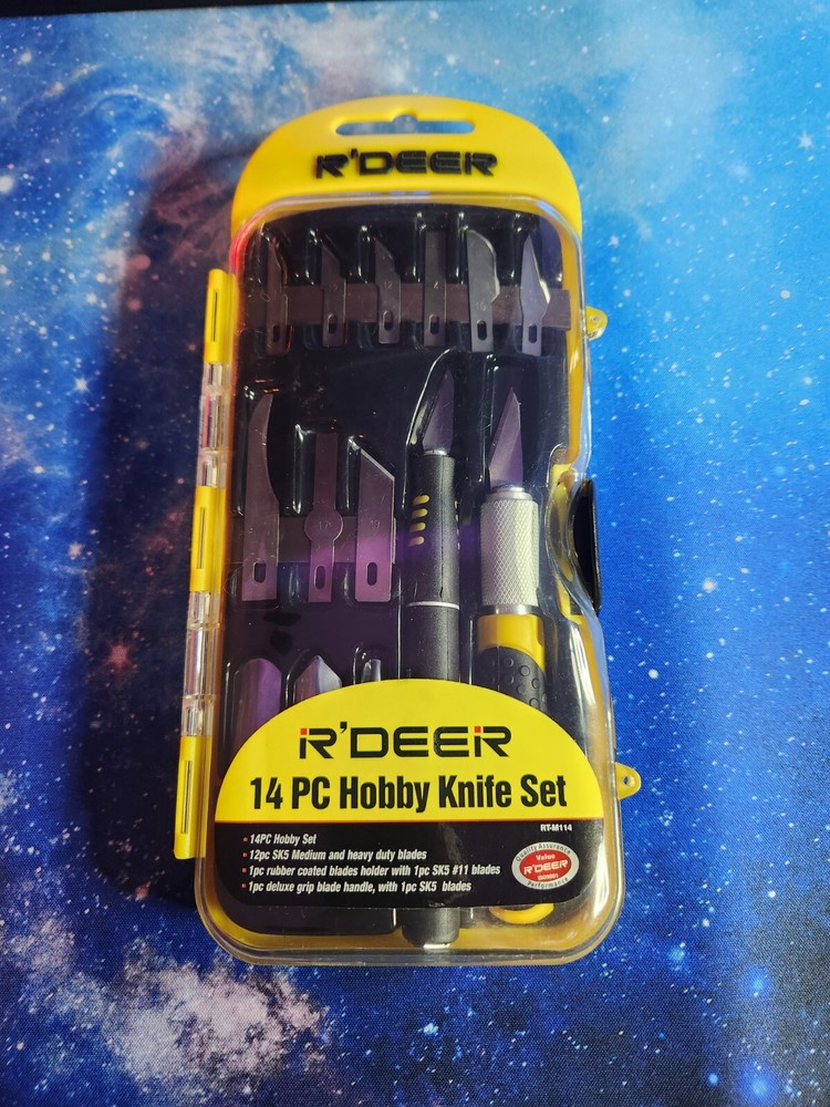 Hobby Knife Set 14 pc R'deer With Case