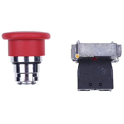 Emergency Stop Switch 3028810, Push Button, Manual, Red, Compatible for