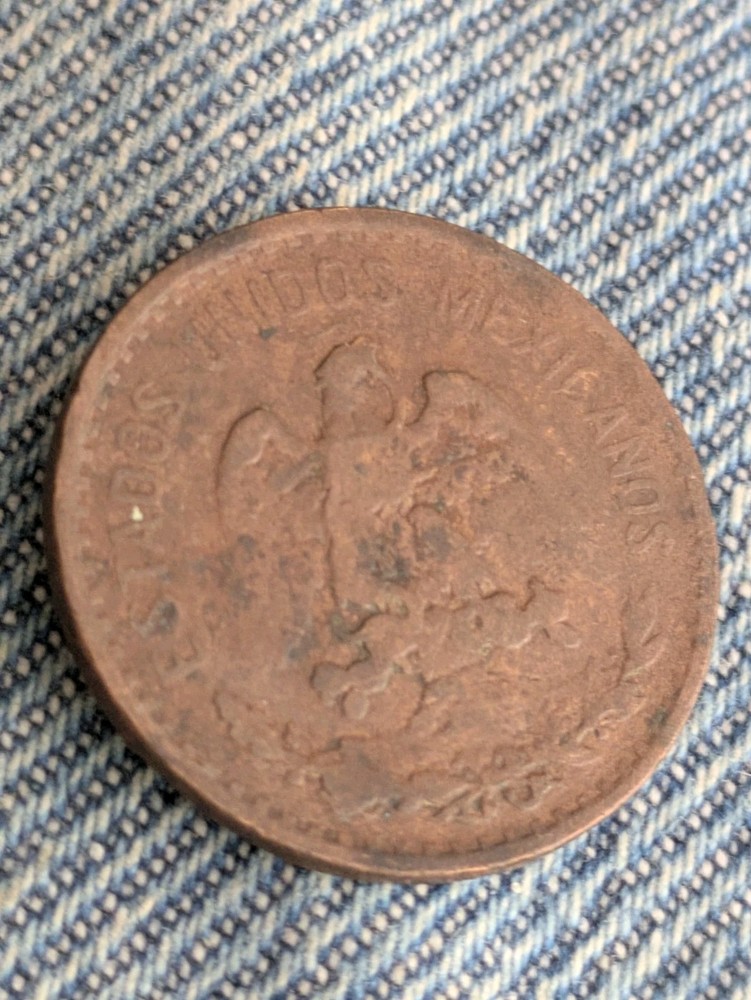 1906 MEXICO 2 CENTAVOS  Rim Ding