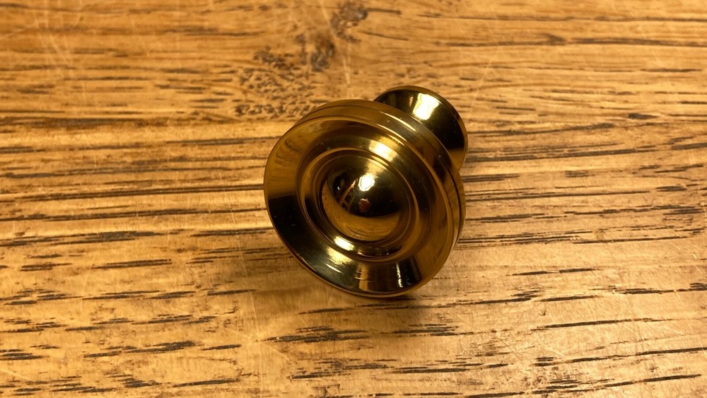 Solid Brass Knob Pull Vintage / Antique Furniture Replacement Hardware