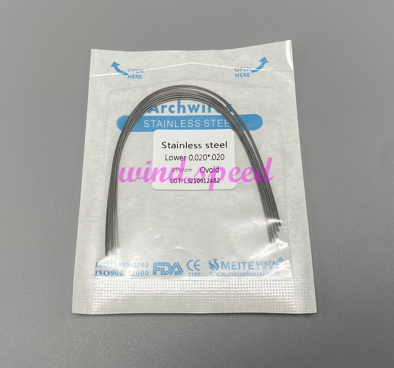 10pack Dental Ortho Arch Wire Super Elastic Niti/SS Round Rectangular Ovoid Form