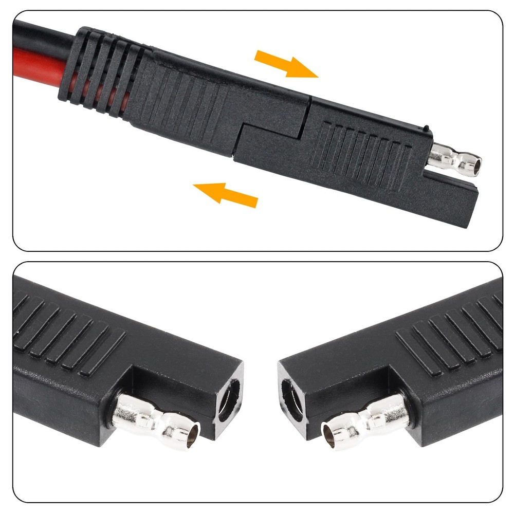 6 Pack SAE Polarity Reverse Adapter Connector, SAE Quick Disconnect Plug Adapter