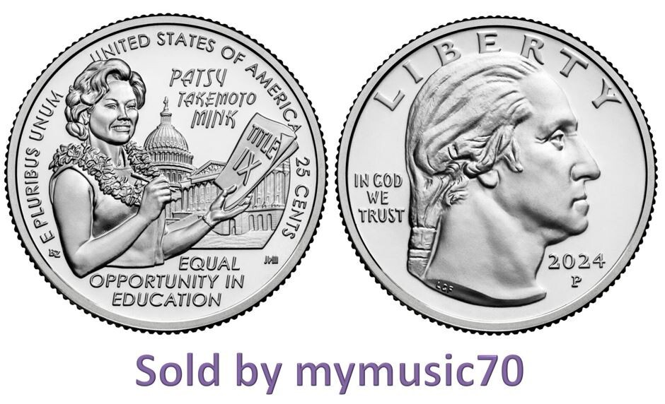 2024 P Patsy Takemoto Mink American Women Quarter Program *ON HAND* *ON HAND*