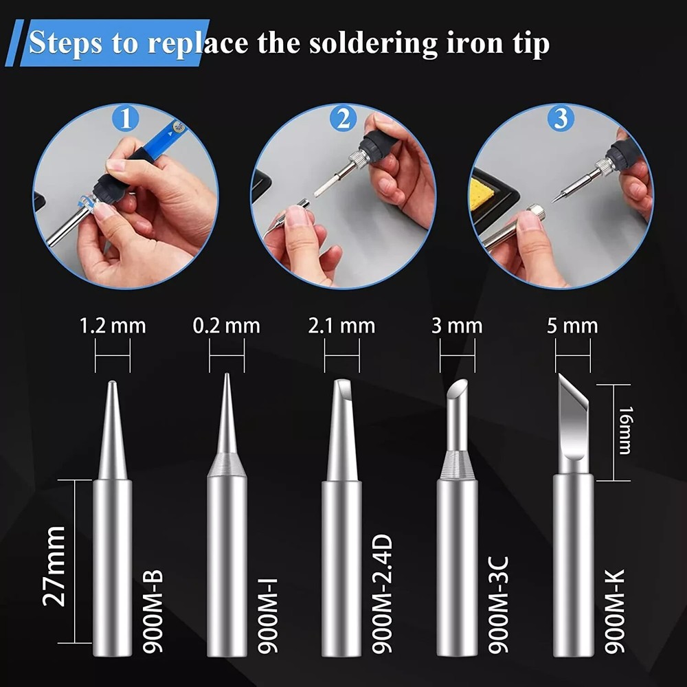 Digital Multimeter Voltmeter Soldering Iron Complete Volt AC DC Meter Tester Kit