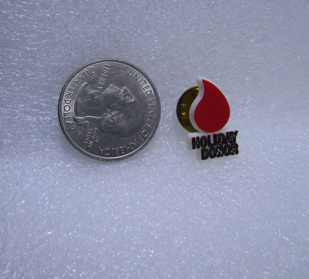 Holiday Donor Plastic Pin