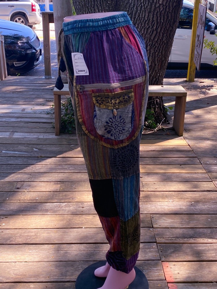 Beautiful Boho hippie patchwork pants Unisex