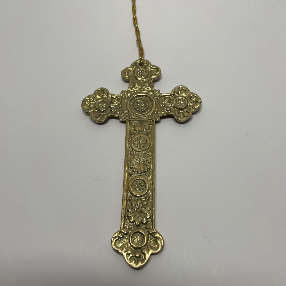 Brass Cross Ornament