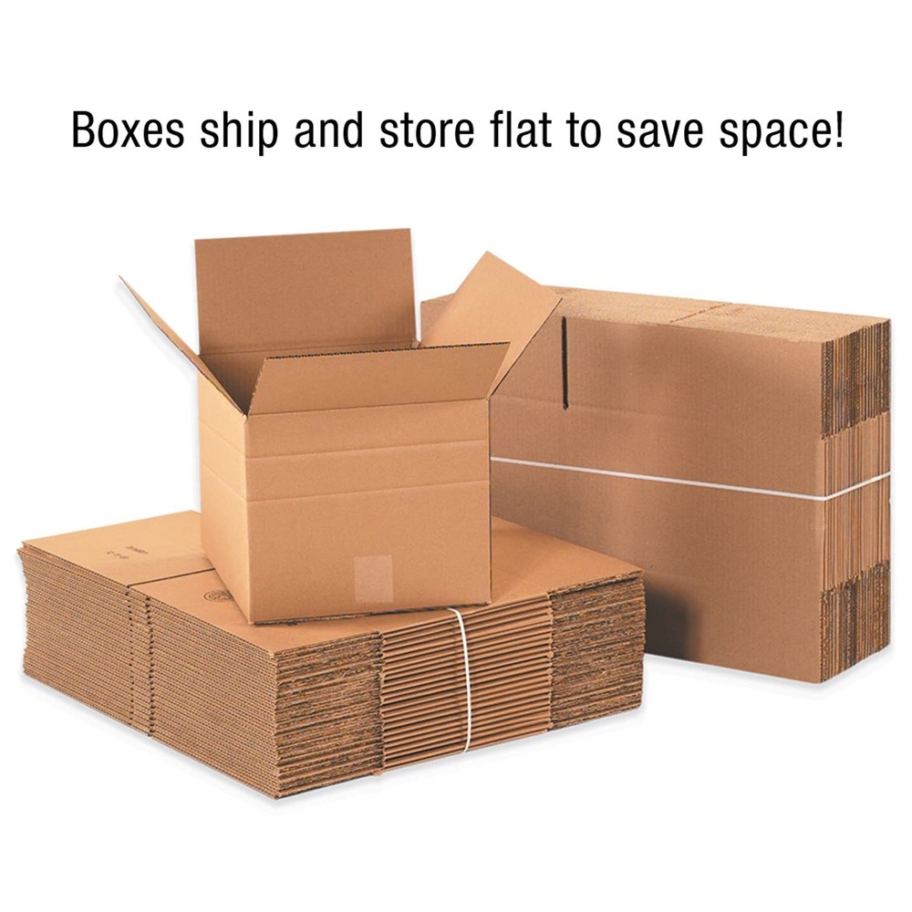 Staples Multi‑Depth Corrugated Boxes, 18” x x 6”, One Size, Kraft