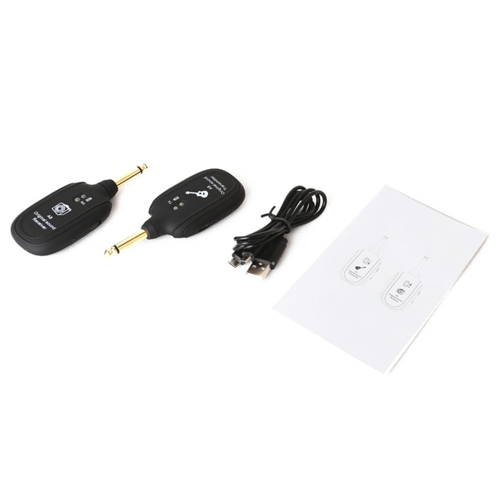 1 Pair Guitar Wireless Transmission System Instrument Audio Transmitter Receiver