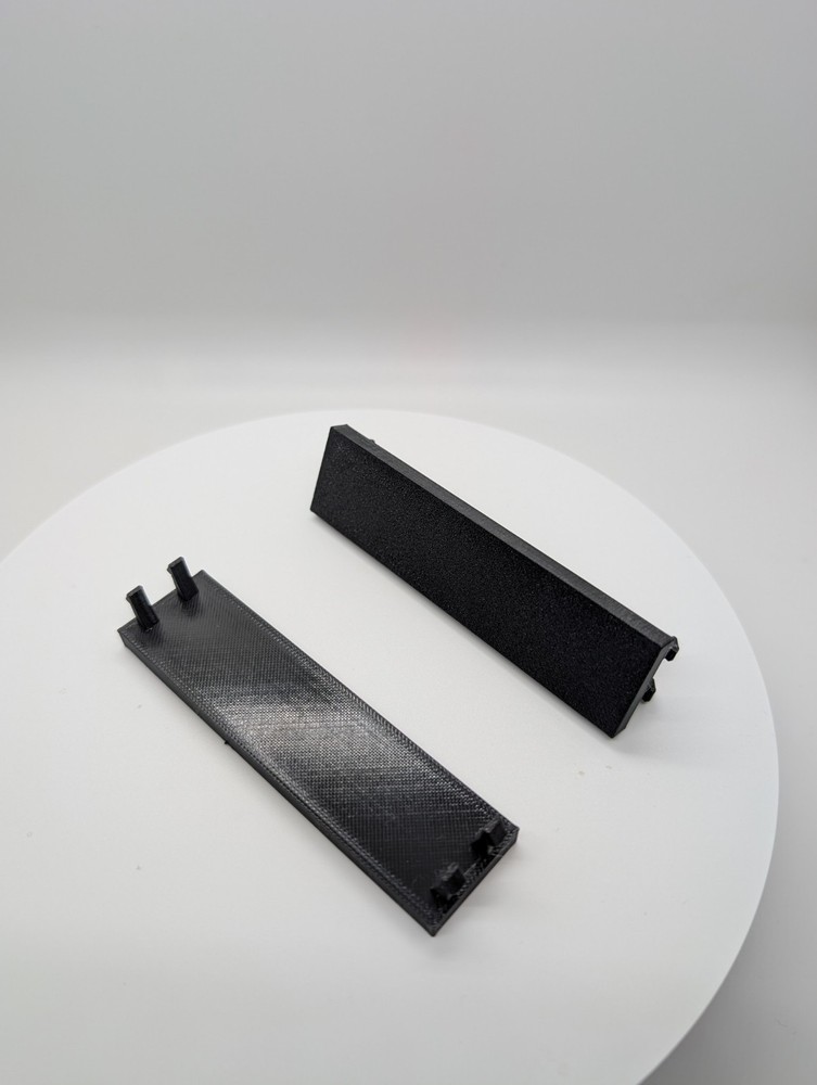 2x - 3.5 inch disk drive bay cover Solid  black replacement