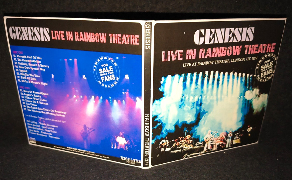 Genesis Rainbow Theatre 1977 Gate Fold 2CD package NEW