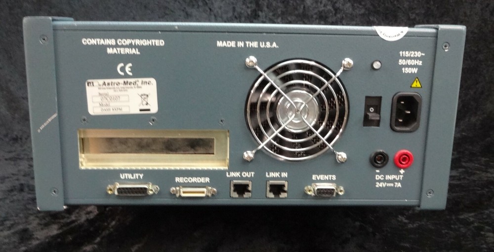 Astro-Med DASH-8XPM Power Quality Monitor/Data Acquisition Recorder Plotter