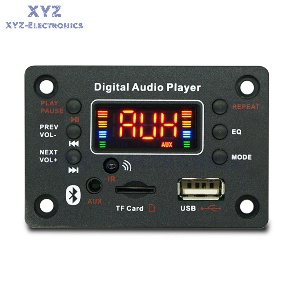 DC7-20V 2*40W Bluetooth Digital Audio Player MP3 Decoder / Power Amplifier Board
