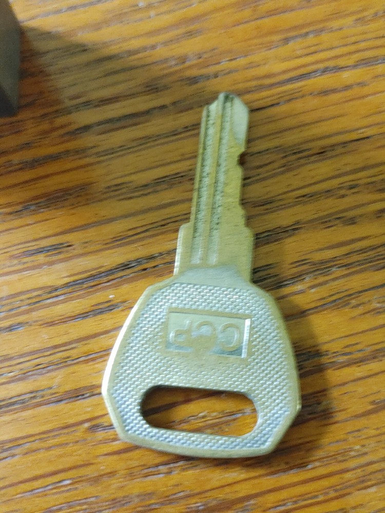 Vintage Trailer Coupler Lock Padlock With Key