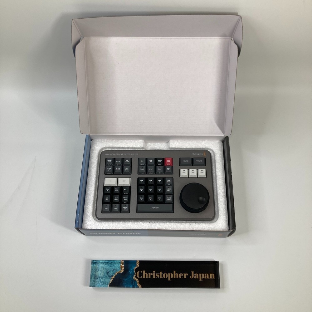 Blackmagic DaVinci Resolve Speed Editor USB-C Controller NO License Key MINT