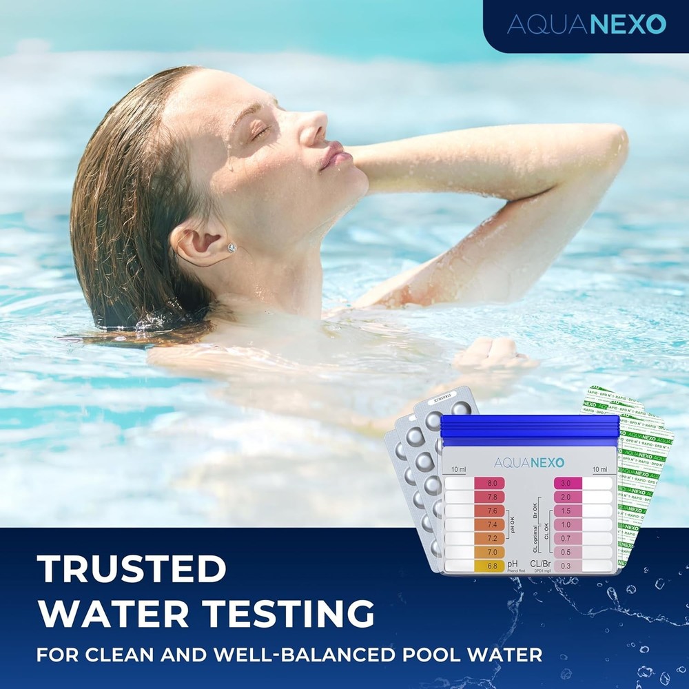 Water Kit pH Chlorine Pool Spa Well Water Testing 60 Tablets