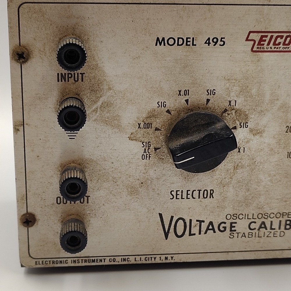 Vintage EICO Model 495 Oscilloscope Voltage Calibrator Stabilized