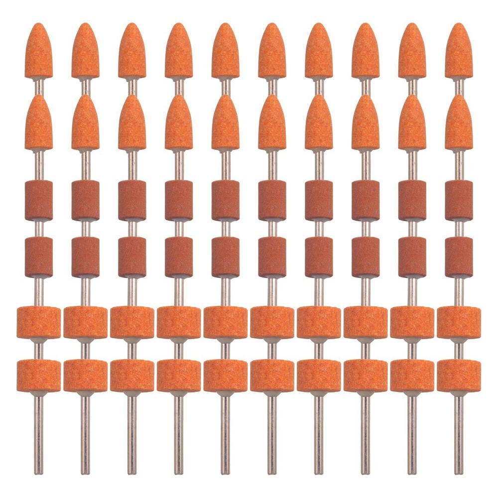 60-Pack Aluminum Oxide Grinding Stone Set for Dremel Tools - Precision Grinding