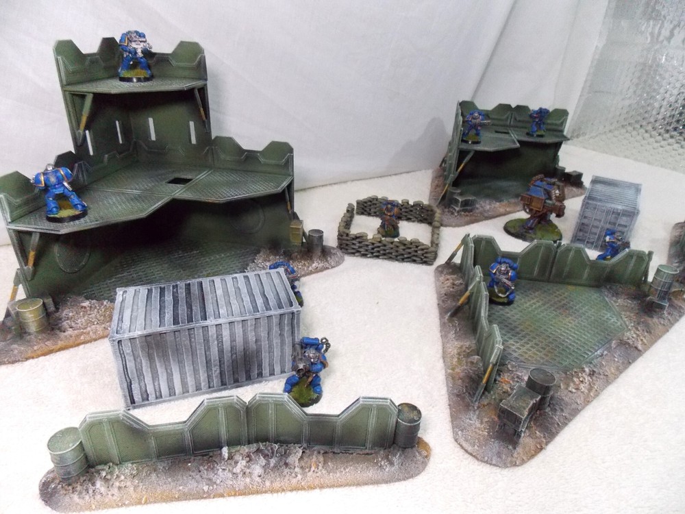WARGAMING TERRAIN PAINTED BUNDLE 9 PIECE SET .....ADVANCE ORDERS
