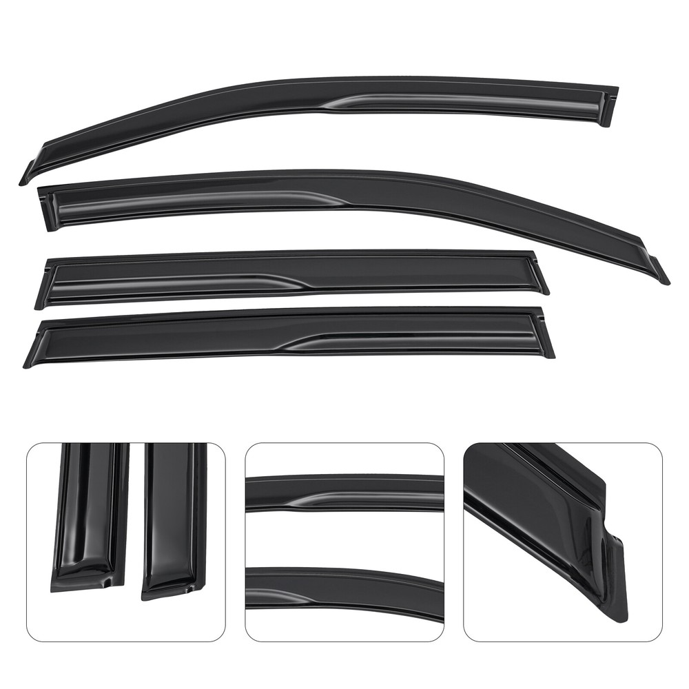4Pcs For Subaru Forester Window Visor Sun Rain Wind Guard Vent Shade 2014-2018