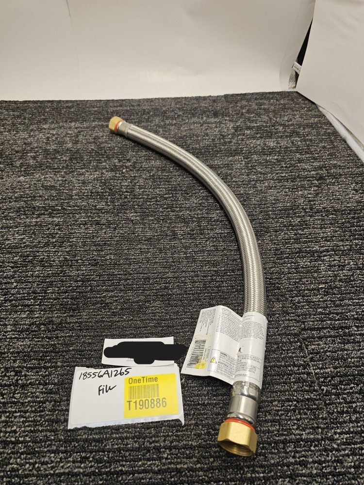 (QTY 2) Everbilt 1000 047 565 Water Heater Supply Line 3/4" x 3/4" x 24"