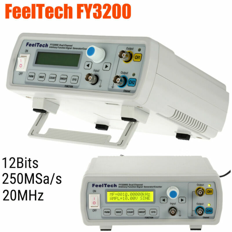 FY3200S 20MHz Dual Channel Arbitrary Function Signal Generator Waveform Counter