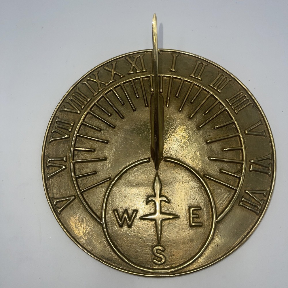 Sun Dial Yard Desk Conversation Piece Clock 7”