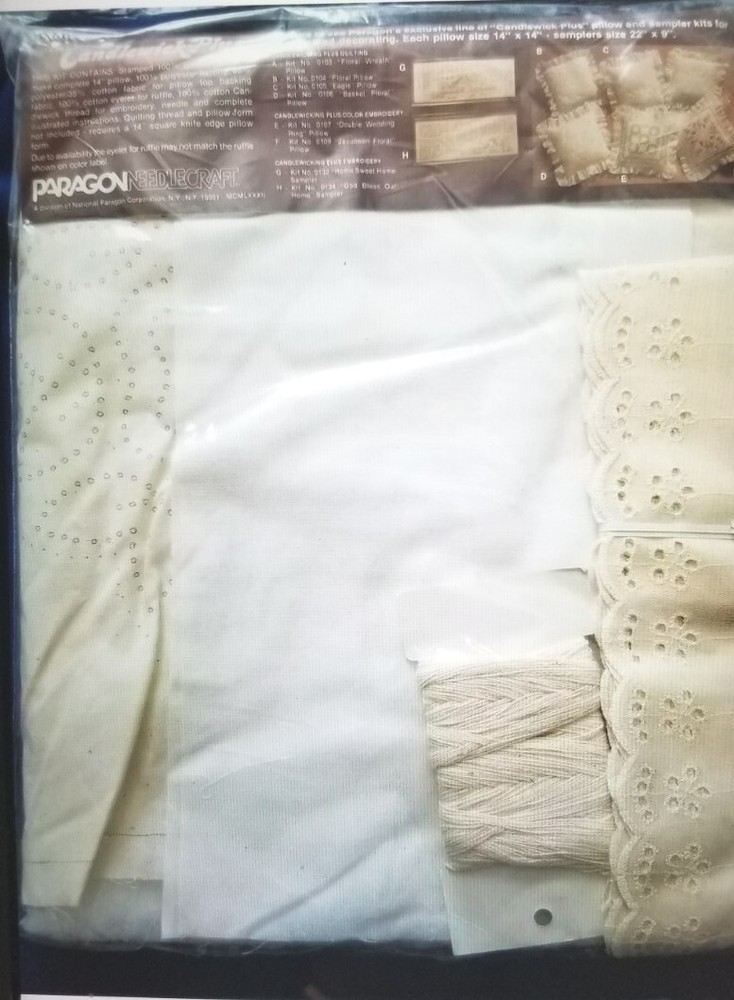 Paragon "Floral Pillow" Candlewick Plus Kit Size 14"