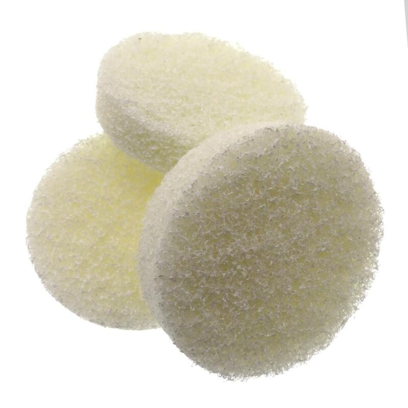 Quality 4 Inch 100mm Bathroom Home Cleaning Brush Nylon Powered Scrub Pad White