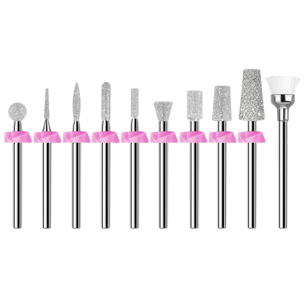 Makartt Nail Drill Bits:10Pcs Dimond Sanding Bit Sets for Drill...
