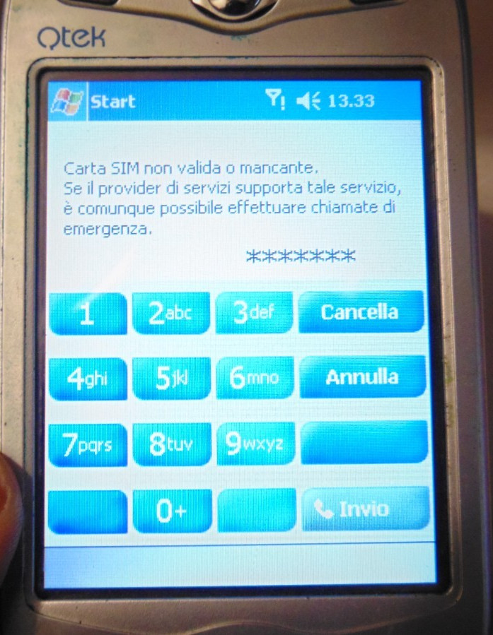 MOBILE PHONE HANDHELD - QTEK - PH10B - WORKING